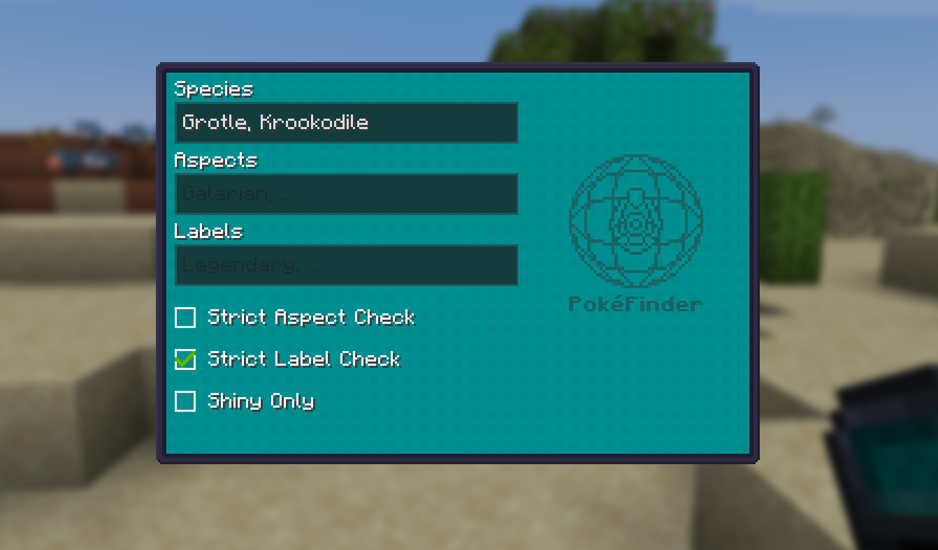 PokeNav Finder Screen