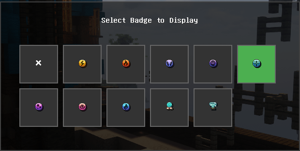 Trainer Card Badge Selection